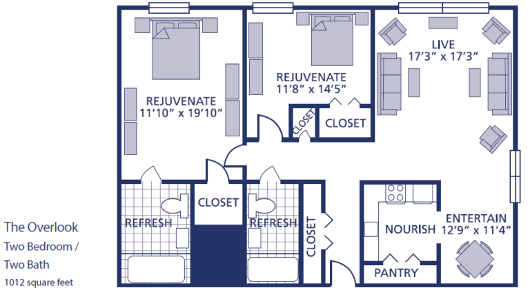 1, 2, & 3 Bedroom Floorplans | Berkshires at Town Center