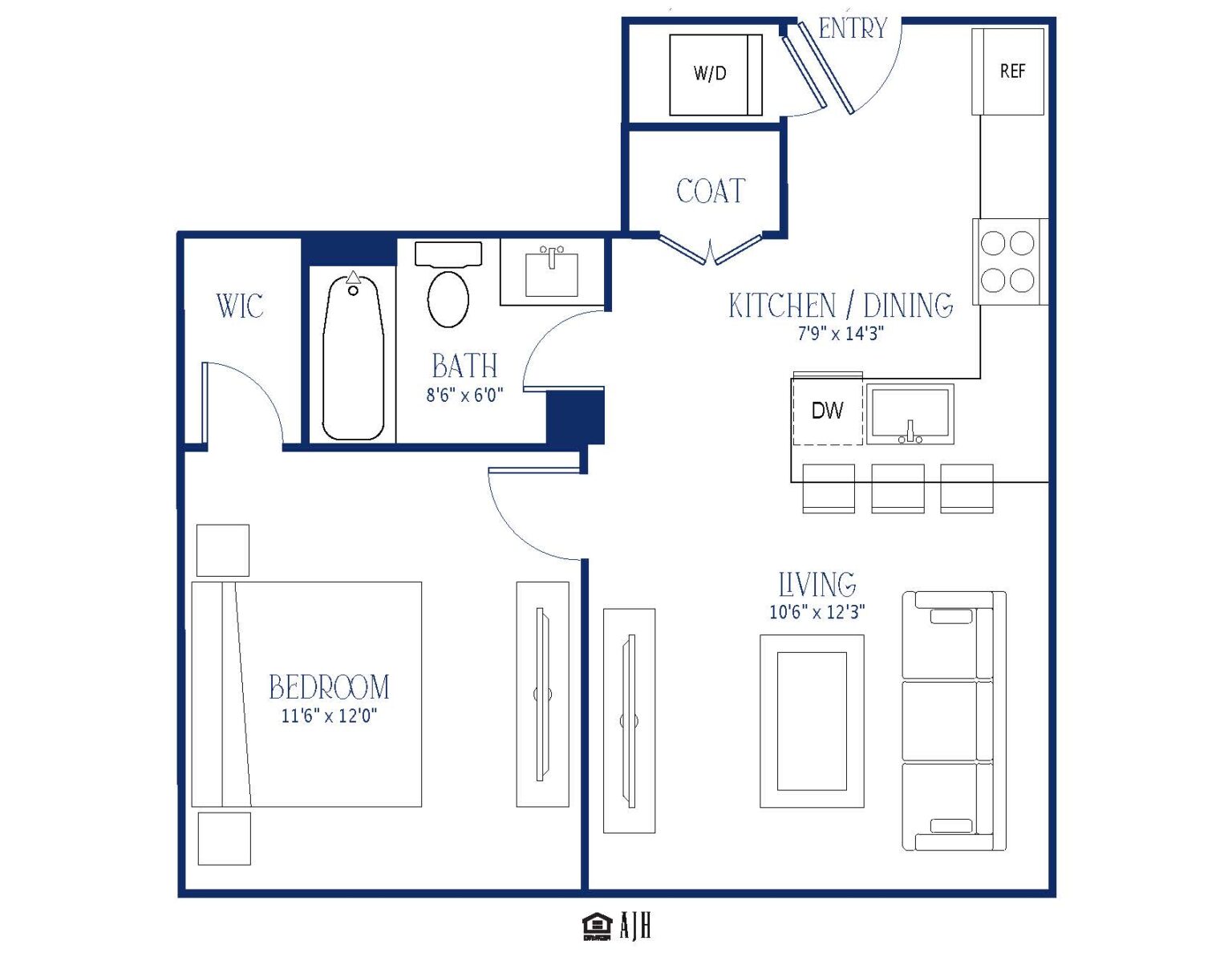 1, 2, & 3 Bedroom Floorplans | Berkshires at Town Center